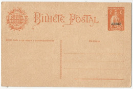 Portugal Postal Stationery Ceres Overprinted Açores Mint - Enteros Postales