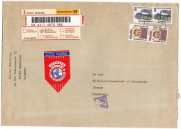 GERMANY - BIG COVER - Express R-letter 1999 - Cartas & Documentos
