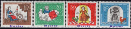 GERMANY(1967) Frau Holle. Set Of 4 With MUSTER (specimen) Overprint. Scott No B426-9. - Sonstige & Ohne Zuordnung