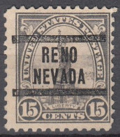 USA LOCAL Precancel/Vorausentwertung/Preo From NEVADA - Reno  - Type 212 - Precancels