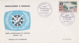 Enveloppe  FDC  1er  Jour   NOUVELLE CALEDONIE    Année  Internationale  Du   Tourisme   1967 - FDC