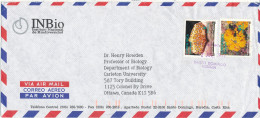 Costa Rica Air Mail Cover Sent To Canada 2-7-1995 Topic Stamps - Costa Rica