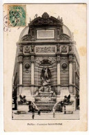 CPA - 75 PARIS - " FONTAINE SAINT-MICHEL " (459)_CP346 - Autres Monuments, édifices
