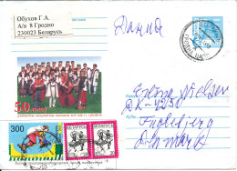 Belarus Uprated Postal Stationery Cover Sent To Denmark 3-11-2003 - Bielorrusia