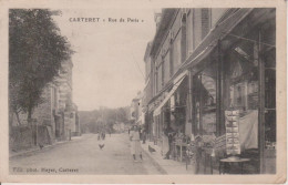 50 - CARTERET - RUE DE PARIS - MARCHAND DE CARTES - Carteret