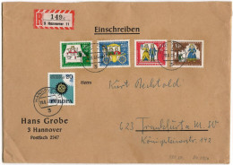GERMANY - BIG COVER - R - Letter 1967 Hannover,back Side Hans Grobe Hannover - Covers & Documents