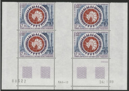 TAAF Poste Aérienne PA N° 109 Bloc De Quatre Avec Coin Daté 24/1/89 Neufs Sans Charnière ** (MNH) - Luftpost