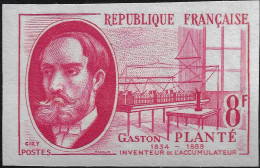 France 1957 Y&T 1095. Essai De Couleurs. Gaston Planté, Inventeur De L'accumulateur - Elektriciteit