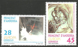 EU93-1 EUROPA-CEPT 1993 Andorre Art Contemporain MNH ** Neuf SC - 1993