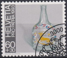 1993 Schweiz Pro Patria, Volkskunst, Flühli-Glas, ⵙ Zum:CH B240, Mi:CH 1503 Yt: CH 1430 - Used Stamps