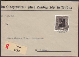 Liechtenstein R-Brief 1949 Vaduz-Schaan Mi. 270    (22709 - Brieven En Documenten