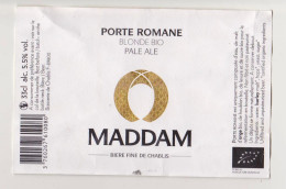 Etiquette De Bière Artisanale " MADDAM  Porte Romane" Brasserie De Chablis 89800 (3325)_Eb460 - Birra