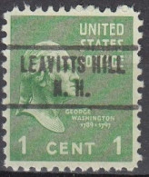 USA LOCAL Precancel/Vorausentwertung/Preo From NEW HAMPSHIRE - Leavitts Hill - Type 734 - Preobliterati