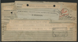 1941 JUDAICA TELEGRAMME REFUSANT à FERDINAND GINSBURG Et HILLEL GINSBURG  Un Visa Portugais Via Marseille - Historische Documenten