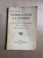 Citations De Textes Et De Documents - Sonstige & Ohne Zuordnung