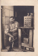 Radio TSF Du P.G.4 à Soissons 15-11-1917      Carte Photo Type CPA - Equipment