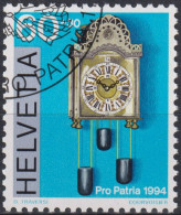 1994 Schweiz Pro Patria, Volkskunst Neuenburger Pendule ⵙ Zum:CH B243, Mi:CH 1527, Yt: CH 1455 - Used Stamps