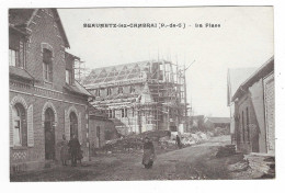 CPA BEAUMETZ LEZ CAMBRAI, ANIMATION SUR LA PLACE, PAS DE CALAIS 62 - Sonstige & Ohne Zuordnung