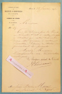 ● L.A.S 1878 Chemins De Fer Madrid à Saragosse Et à Alicante - Atocha - à Adrien Marx Le Figaro - Lettre Espagne Espana - Historische Documenten