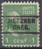 USA LOCAL Precancel/Vorausentwertung/Preo From OREGON - Metzger - Type 729 - Contenitore Per Francobolli