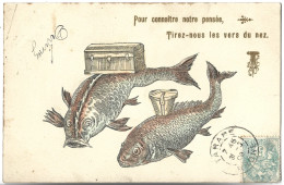 POISSONS - Pour Connaitre Notre Pensée, Tirez-nous Les Vers Du Nez - Pescados Y Crustáceos