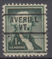 USA LOCAL Precancel/Vorausentwertung/Preo From VERMONT - Averill - Type 729 - Contenitore Per Francobolli
