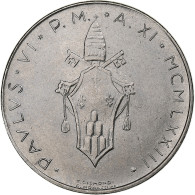 Vatican, Paul VI, 100 Lire, 1973 (Anno XI), Rome, Acier Inoxydable, SPL+, KM:122 - Vatican