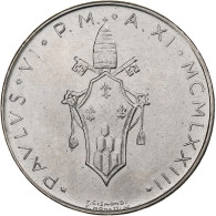 Vatican, Paul VI, 50 Lire, 1973 (Anno XI), Rome, Acier Inoxydable, SPL+, KM:121 - Vaticano (Ciudad Del)