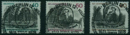BERLIN 1978 Nr 578-580 ZENTR-ESST X148392 - Oblitérés