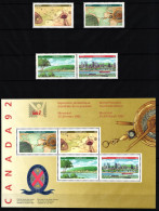 Kanada 1279-1282 Und Block 8 Postfrisch Briefmarkenausstellung CANADA '92 #JH807 - Altri & Non Classificati