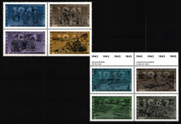 Kanada 1263-1266 Und 1330-1333 Postfrisch Viererblöcke / 2. Weltkrieg #JH808 - Andere & Zonder Classificatie