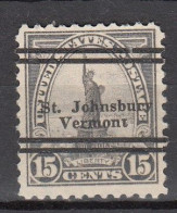 USA LOCAL Precancel/Vorausentwertung/Preo From VERMONT - Johnsbury - Type L-8 TS - Kisten Für Briefmarken