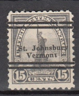 USA LOCAL Precancel/Vorausentwertung/Preo From VERMONT - Johnsbury - Type L-8 TS - Cajas Para Sellos