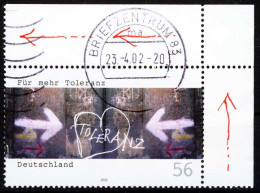 BRD 2002 Nr 2235 Zentrisch Gestempelt ECKE-ORE X2CBAC6 - Used Stamps