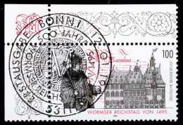 BRD 1995 Nr 1773 ZENTR-ESST ECKE-OLI X2CF7BE - Used Stamps