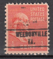 USA LOCAL Precancel/Vorausentwertung/Preo From VIRGINIA - Weedonville - Type 748 - Contenitore Per Francobolli