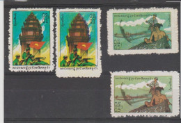 CAMBODGE 1980   #ERRORS COLORS   DIFF. + BIG SIZE + COLOR SHIFTED     **MNH  CV +100€ - Cambodia