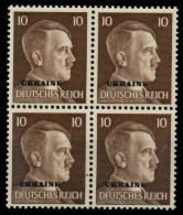 BES 2WK UKRAINE Nr 7 Postfrisch VIERERBLOCK X76CAC2 - Ocupación 1938 – 45