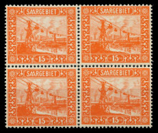 SAARGEBIET LANDS.BILD Nr 98 Postfrisch VIERERBLOCK X78B162 - Unused Stamps