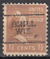 USA LOCAL Precancel/Vorausentwertung/Preo From WISCONSIN - Brill - Type 701 - Kisten Für Briefmarken