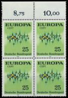 BRD BUND 1972 Nr 716 Postfrisch VIERERBLOCK ORA X84EE8A - Unused Stamps