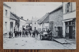 CPA (23) Rare Vue De Reterre, La Grande Rue, Belle Animation, Beau Plan Voiture, Commerces, Nombreux Enfants - Sonstige & Ohne Zuordnung