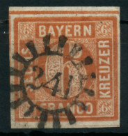 BAYERN MÜHLRADSTEMPEL AUF Nr 4II GMR 241 ZENTR- X880136 - Used