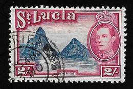 1938 The Pitons Michel LC 111C Stamp Number LC 122 Yvert Et Tellier LC 119 Stanley Gibbons LC 136 Used - St.Lucia (1979-...)