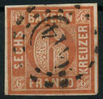 BAYERN QUADRAT AUSGABE Nr 4II Gestempelt X88FFF6 - Used