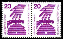 BERLIN DS UNFALLV Nr 404 Postfrisch WAAGR PAAR S93B042 - Unused Stamps