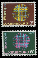 LUXEMBURG 1970 Nr 807-808 Postfrisch SA5ED46 - Unused Stamps