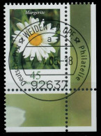 BRD BUND DS BLUMEN Nr 2451 Zentrisch Gestempelt ECKE-URE X393D3A - Gebruikt