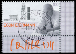 BRD BUND 2004 Nr 2421 Zentrisch Gestempelt ECKE-URE X3C8786 - Used Stamps