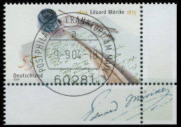 BRD BUND 2004 Nr 2419 Zentrisch Gestempelt ECKE-URE X3C87B2 - Used Stamps